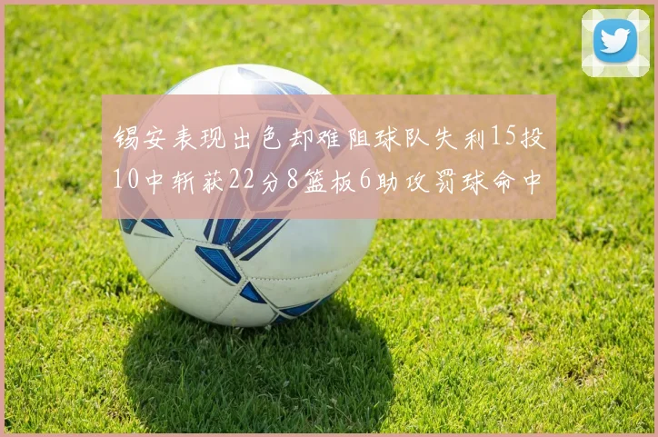 锡安表现出色却难阻球队失利15投10中斩获22分8篮板6助攻罚球命中率低迷